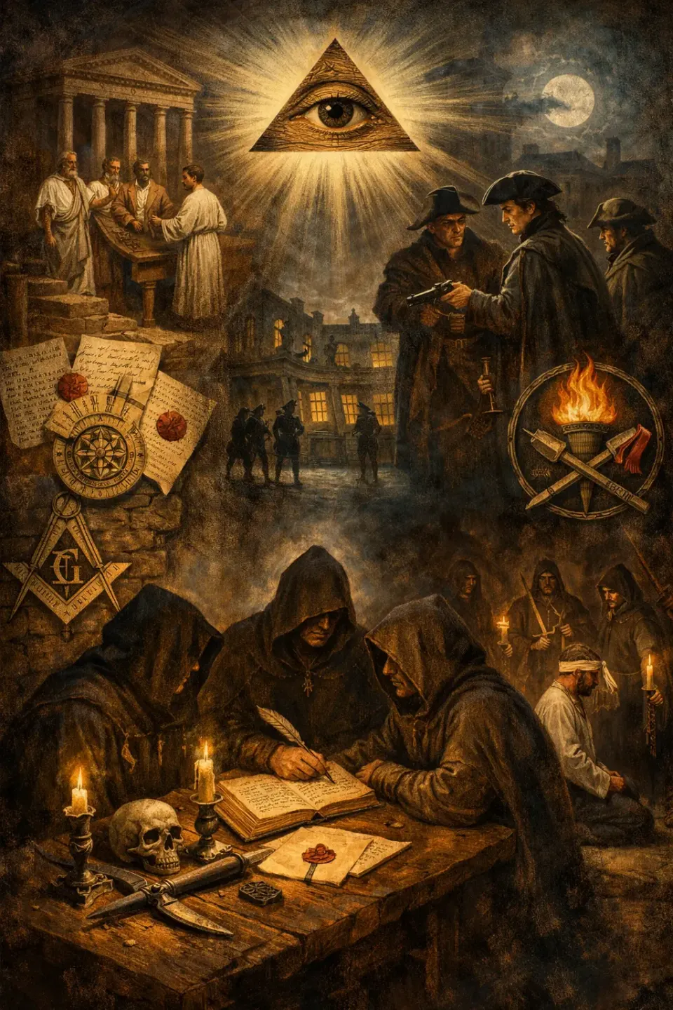 The Architecture of Clandestine Fraternities Through History